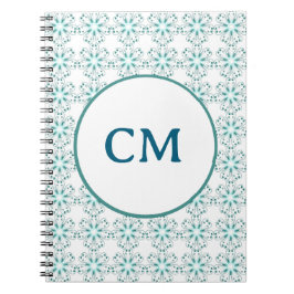 Jade en Blue Swirls Notitieboek