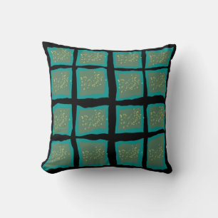 Jade en Turquoise met Gold Kussen