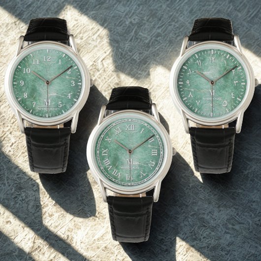 Jade Face Mannen horloges – Classic Leather Strap