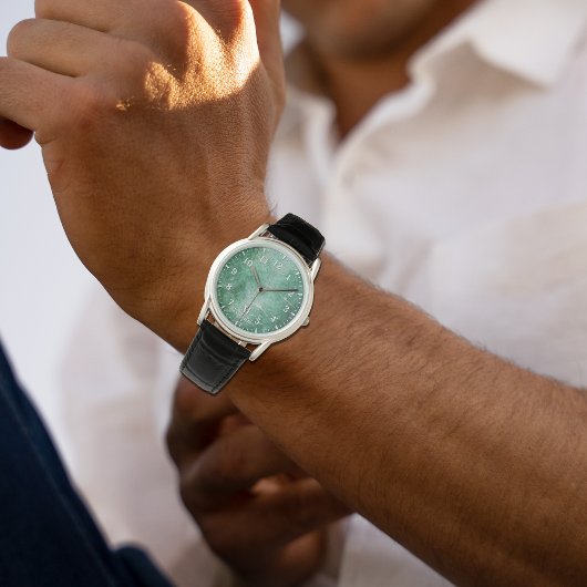 Jade Face Mannen horloges – Classic Leather Strap