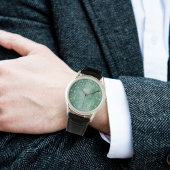 Jade Face Mannen's Horloge met Arabische cijfers -