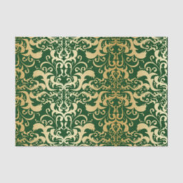 jade,faux goud,damasjes,,antiek,patroon,chi tissuepapier