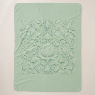 Jade Garden — Bleek Celadon Perzisch Sherpa Deken