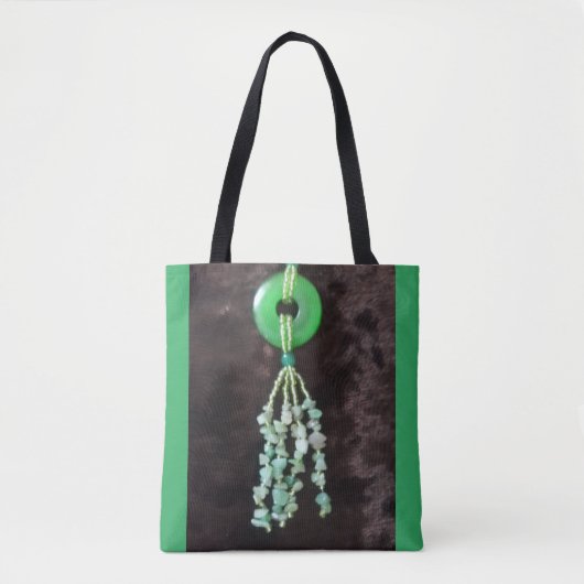 Jade Gemstone Pendant Tote Bag (Voorkant)