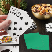 Jade Green 00A86B Kleur - Met optie om naam toe te Pokerkaarten (Insitu)