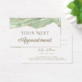 Jade Green Agaat Afsprakenkaart Visitekaartje (Bureau)