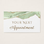 Jade Green Agaat Afsprakenkaart Visitekaartje (Voorkant)