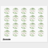 Jade green Agaat Dank je wel Ronde Sticker (Vel)