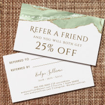 Jade Green Agaat Referral Kaart