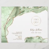 Jade Green Agaat Service Menu Brochure (Voorkant)