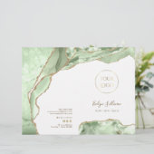 Jade Green Agaat Service Menu Brochure (Staand voorkant)