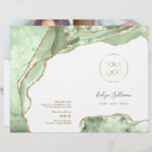 Jade Green Agaat Service Menu Brochure (Voorkant / Achterkant)
