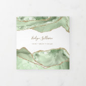 Jade Green Agaat Trifold Brochure Drieluik Kaart (Cover)