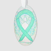 Jade Green Awareness Ribbon Angel Ornament (voorkant)