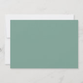 Jade Green Blauwgroen | Eenvoudig Modern 21 verjaa Kaart (Achterkant)