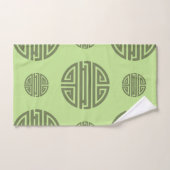 Jade Green Chinese Shou Longevity Character Bad Handdoek (Handdoek)