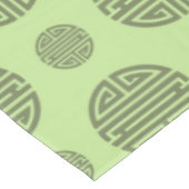 Jade Green Chinese Shou Longevity Character Tafelkleed (Gekanteld)