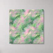 Jade Green Crystal Gel Pattern Canvas Afdruk (Voorkant)