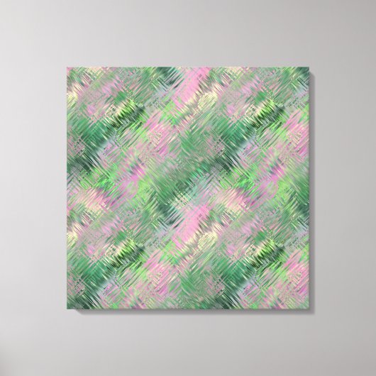 Jade Green Crystal Gel Pattern Canvas Afdruk (Voorkant)