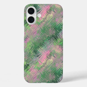 Jade Green Crystal Gel Pattern iPhone 16 Plus Hoesje