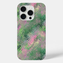 Jade Green Crystal Gel Pattern iPhone 15 Pro Case