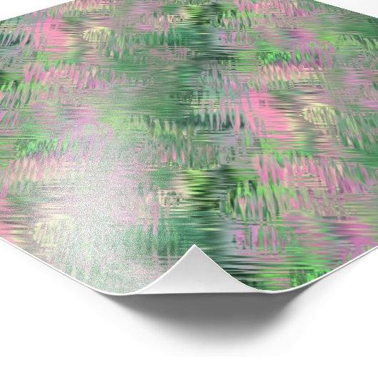 Jade Green Crystal Gel Pattern Foto Afdruk (Hoek)