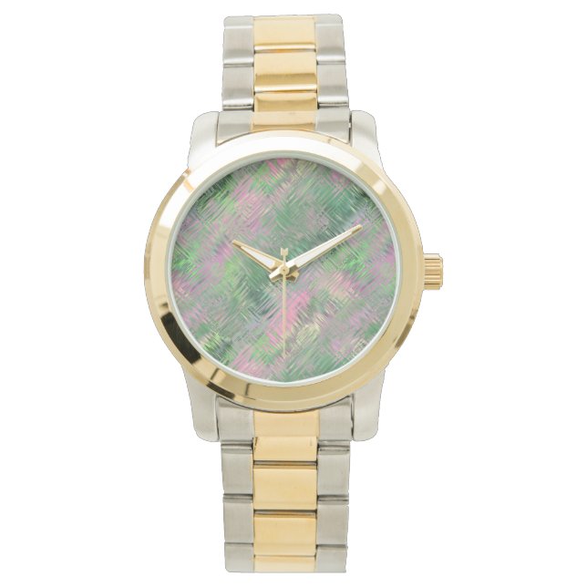 Jade Green Crystal Gel Pattern Horloge (Voorkant)