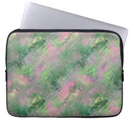 Jade Green Crystal Gel Pattern Laptop Sleeve