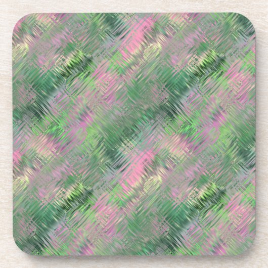 Jade Green Crystal Gel Pattern Onderzetter (Voorkant)