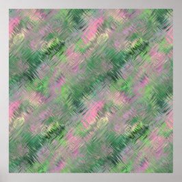 Jade Green Crystal Gel Pattern Poster
