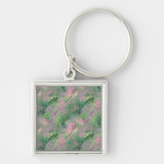 Jade Green Crystal Gel Pattern Sleutelhanger (Voorkant)