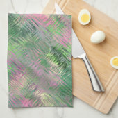 Jade Green Crystal Gel Pattern Theedoek (Quarter Fold)