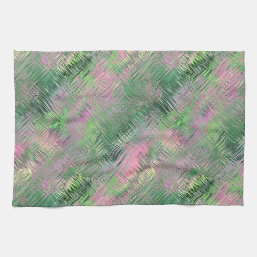 Jade Green Crystal Gel Pattern Theedoek (Horizontaal)