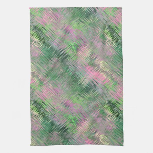 Jade Green Crystal Gel Pattern Theedoek (Verticaal)