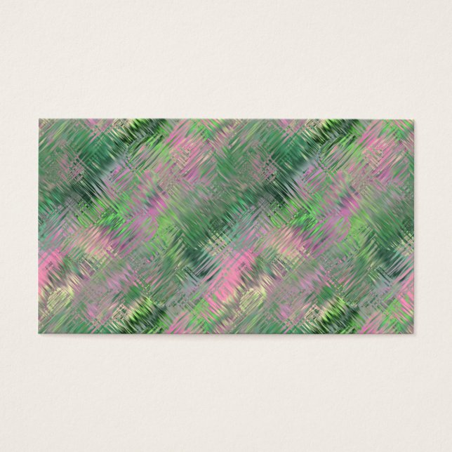 Jade Green Crystal Gel Pattern Visitekaartjes (Voorkant)