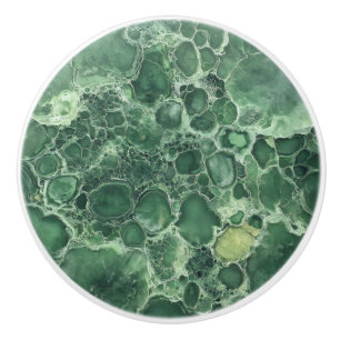 Jade Green Edelsteen Patroon Keramische Knop