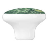 Jade Green Edelsteen Patroon Keramische Knop (Zijkant)