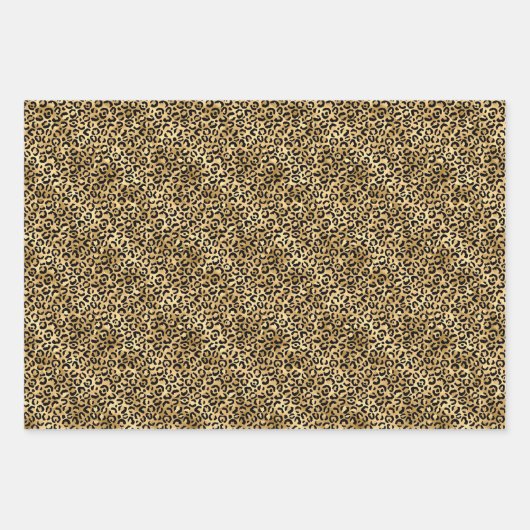 Jade Green en Gold Foil look-bladerafdrukken Inpakpapier Vel (Voorkant)