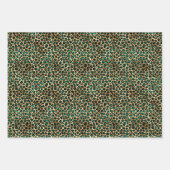 Jade Green en Gold Foil look Inpakpapier Vel (Voorkant 3)