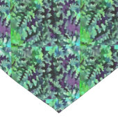 Jade Green en Paarse Camouflage Pattern Korte Tafelloper (Hoek)