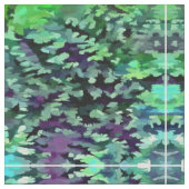 Jade Green en Paarse Camouflage Pattern Stof (Close Up)