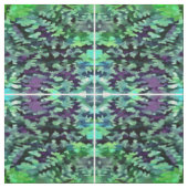 Jade Green en Paarse Camouflage Pattern Stof (Swatch)