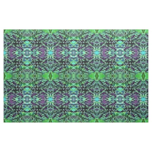 Jade Green en Paarse Camouflage Pattern Stof (Fat Quarter)
