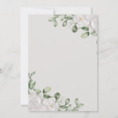 Jade green & flower Islamic Ameen-uitnodiging Kaart (Achterkant)