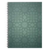 Jade Green Geometric Pattern Notitieboek (Voorkant)