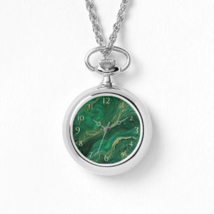 Jade Green Ketting Watch