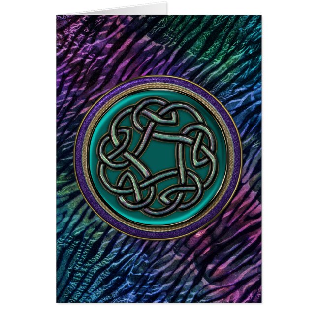 Jade Green Metal Celtic Knot (Voorkant)