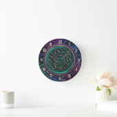 Jade Green Metal Celtic Knot Ronde Klok (Huis)