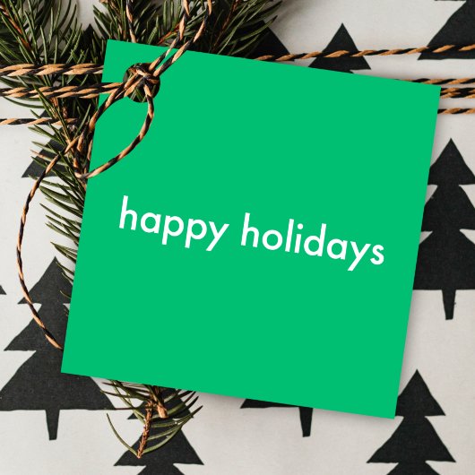 Jade Green Minimalist | Gewone trillende eenvoudig Bedankjes Labels