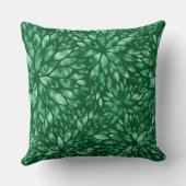 Jade/Green Shimmering Dahlia Pillow Kussen (Achterkant)